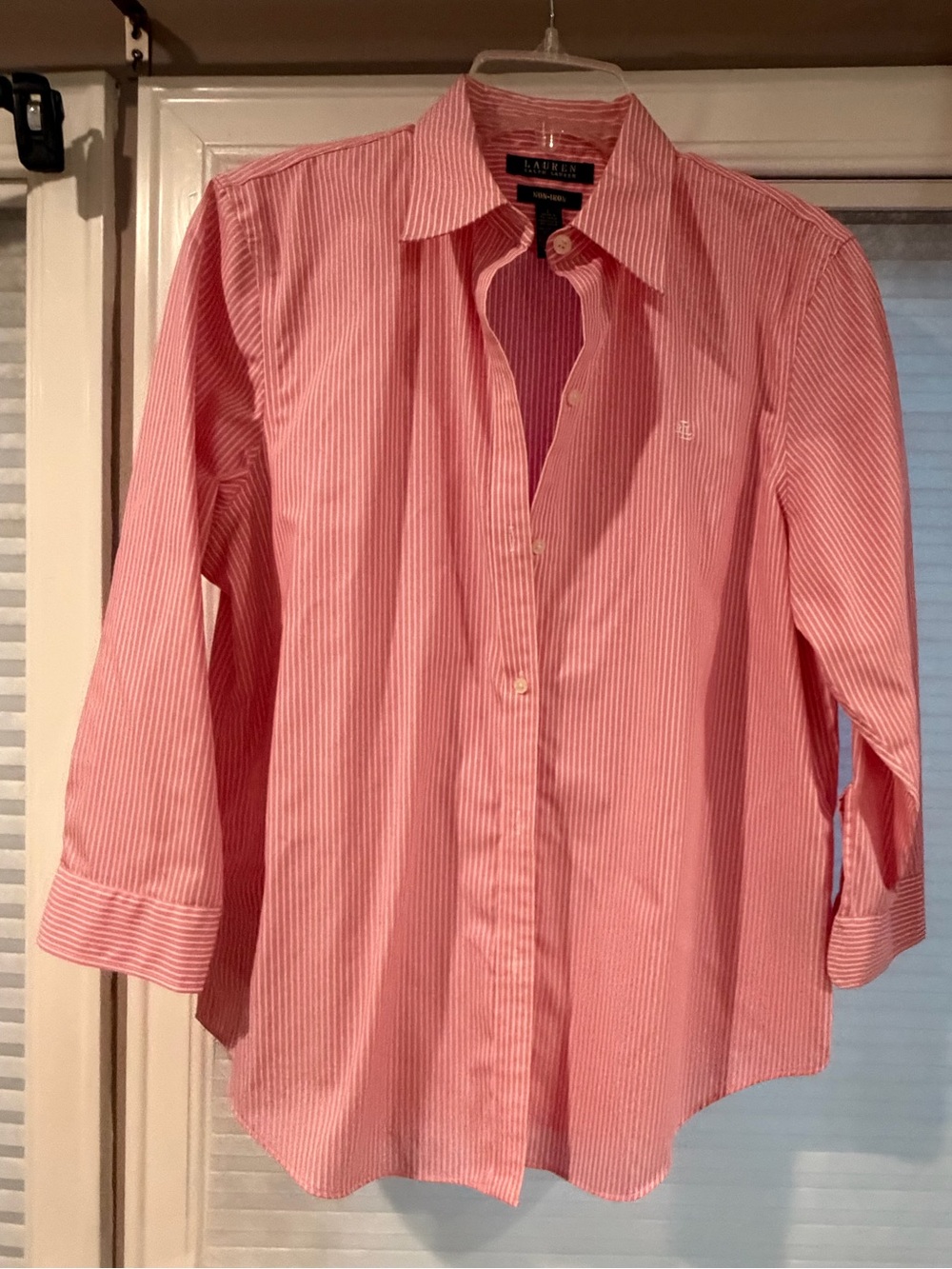Ralph Lauren Pink & White Striped Dress Shirt